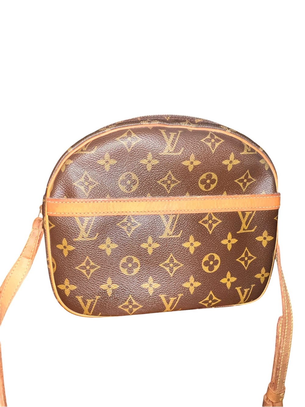 Louis Vuitton Brown and Tan Monogram Crossbody Bag